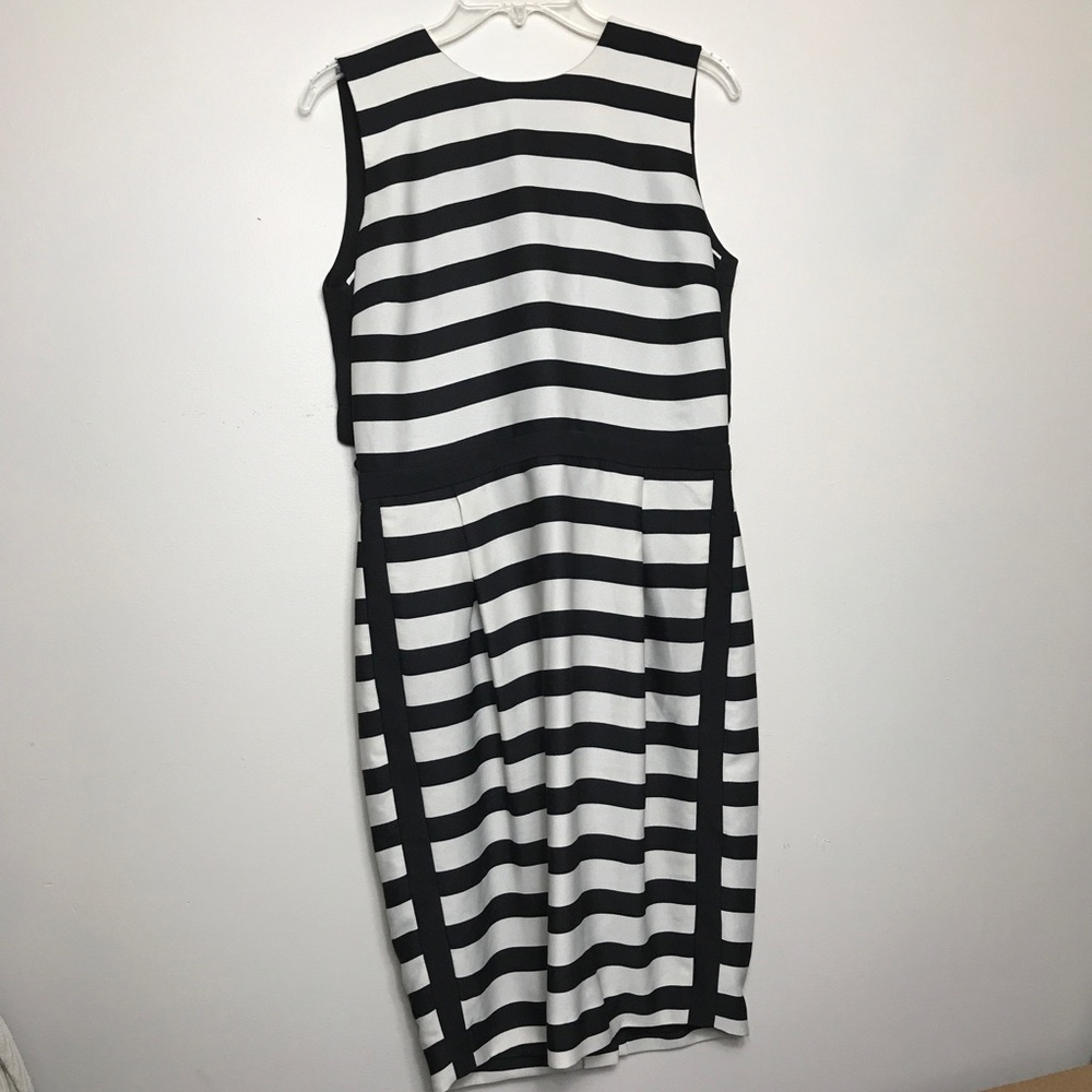 By Malene Birger Striped Sleeveless Shift Dress 40